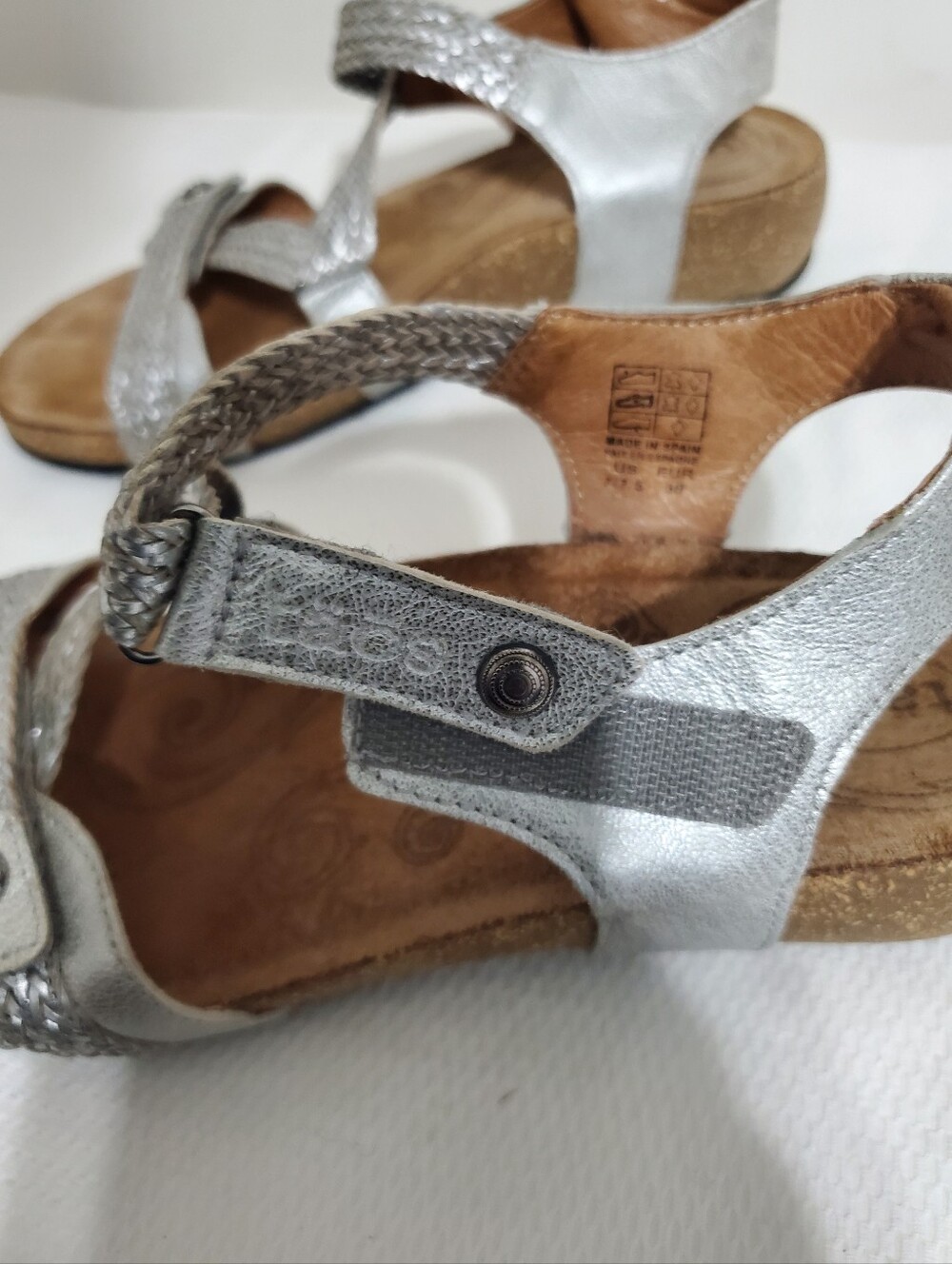 Taos Footwear Beige Braided Leather Sandals - Picture 11 of 13